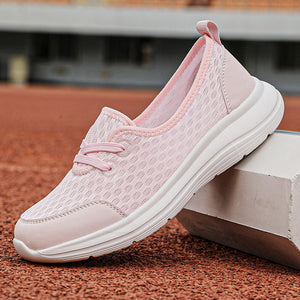 Women's mesh breathable soft sole comfort walking loafers for summer