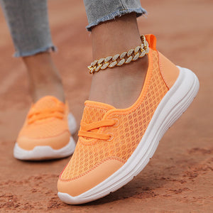 Women's mesh breathable soft sole comfort walking loafers for summer
