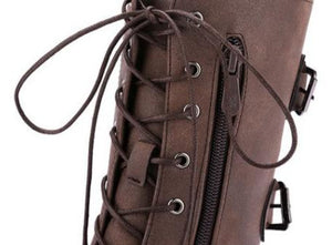 Women's mid calf military combat boots