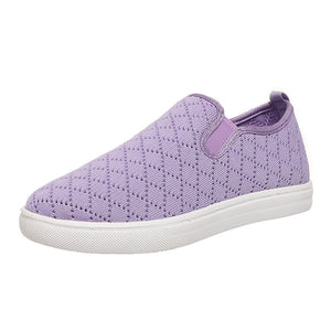 Women's stretch knit platform sneakers