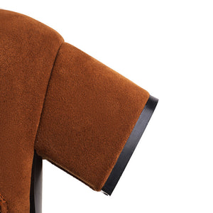 Women's vintage fall winter knee high dress boots