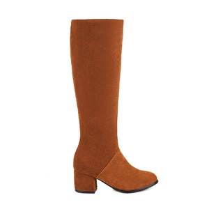 Women's vintage fall winter knee high dress boots