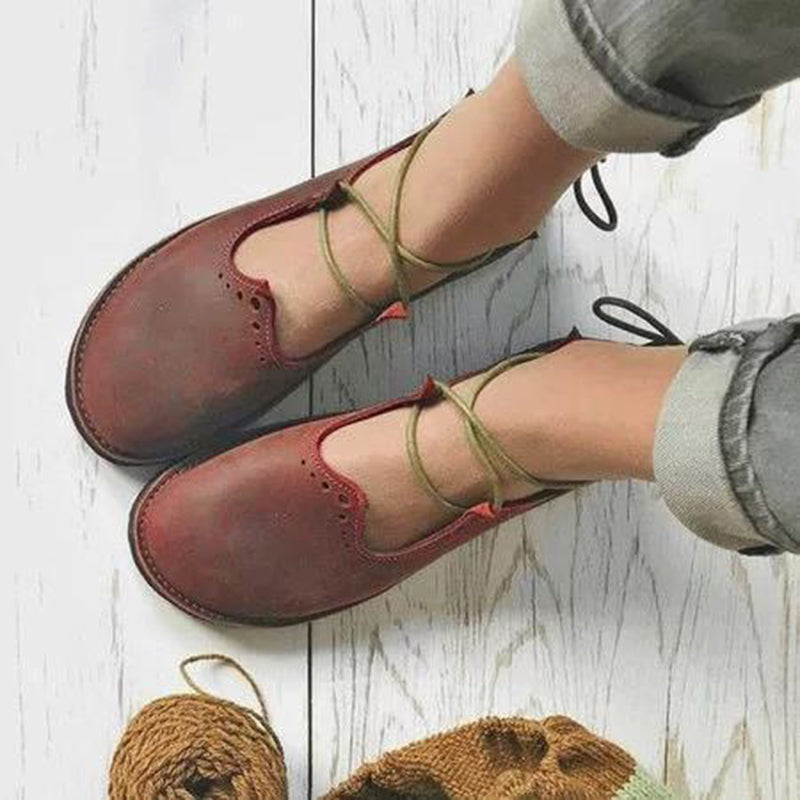Women's vintage lace-up medieval shoes fairy shoes