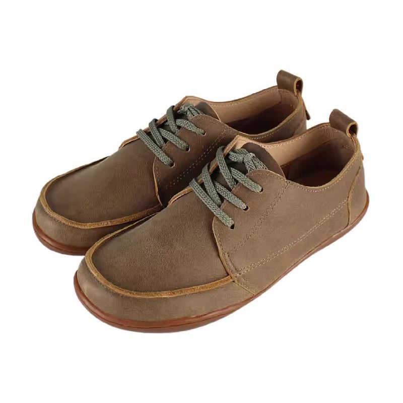 Women's vintage leather derby shoes