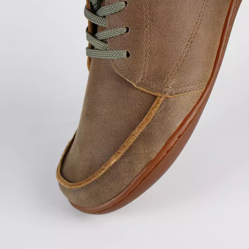 Women's vintage leather derby shoes