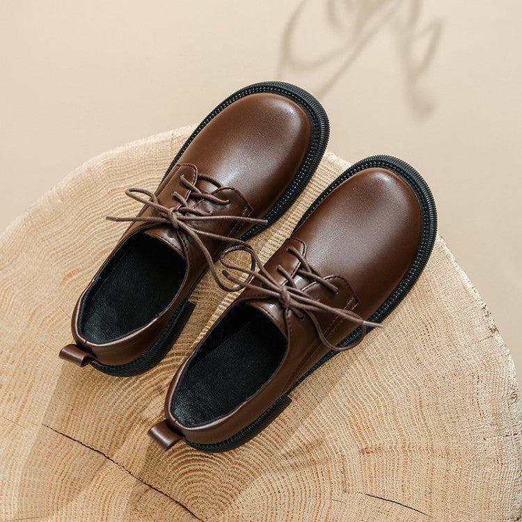 Retro-Inspired Derby Shoes for Women – Wide Toe Lace-Up Detail + Comfortable Vintage Derby for Everyday Wear