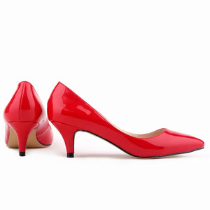 Women wedding heels | candy color pointed toe kitten heels | slip on bridal heels