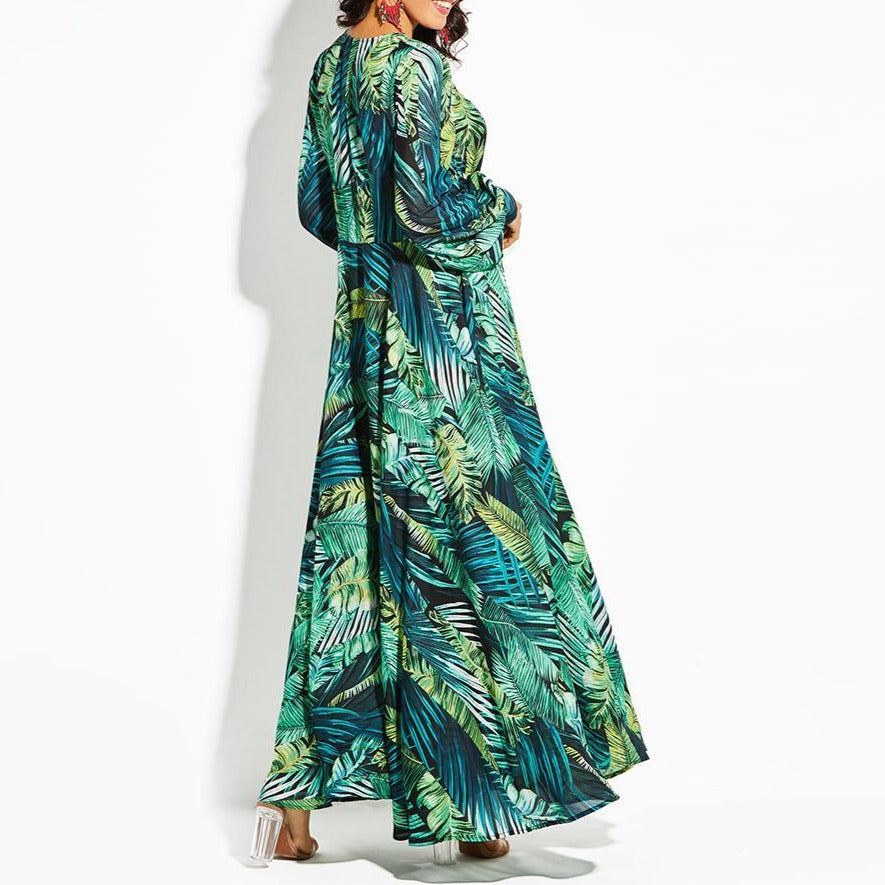 Tropical Beach Vintage Maxi Dresses - GetComfyShoes