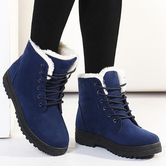 5 Colors Slip-resistant Snow Boots Warm Fur Boots for Women - GetComfyShoes