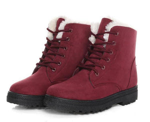 5 Colors Slip-resistant Snow Boots Warm Fur Boots for Women - GetComfyShoes