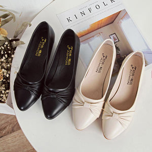 Women fashion casual shallow bowknot slip on loafers