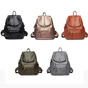 Casual Large Capacity Soft Backpack Vintage High Quality School Backpacks