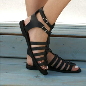 Women's classic flat gladiator sandals cute beach sandals