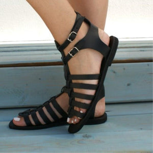 Women's classic flat gladiator sandals cute beach sandals