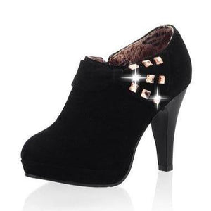 Women's cute bowknot platform high heel ankle boots