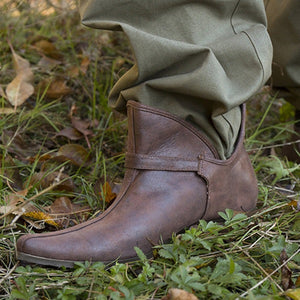 Women ankle boots | Vintage buckle strap chelsea boots | Slip on flat boots