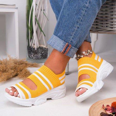 2019 Stylish Hollow Out Peep Toe Chunky Comfy Sandals