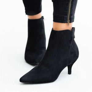 Stiletto heel pointed toe boots fashion ankle boots dress boots for women