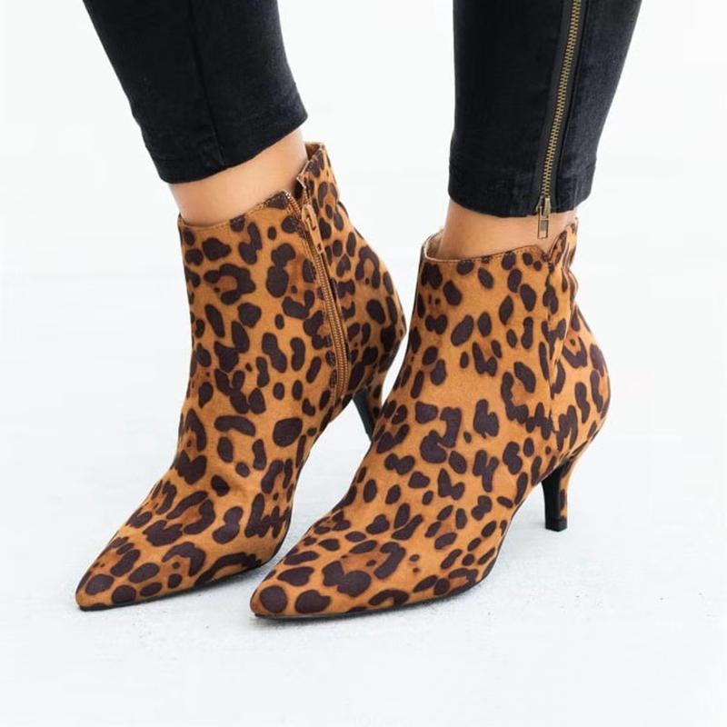 Stiletto heel pointed toe boots fashion ankle boots dress boots for women