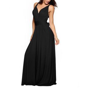 Sexy backless criss cross floor-length dress | evening gowns long prom dress