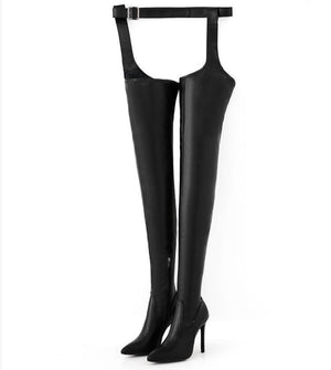 Women prom sexy stiletto high heel thigh high boots