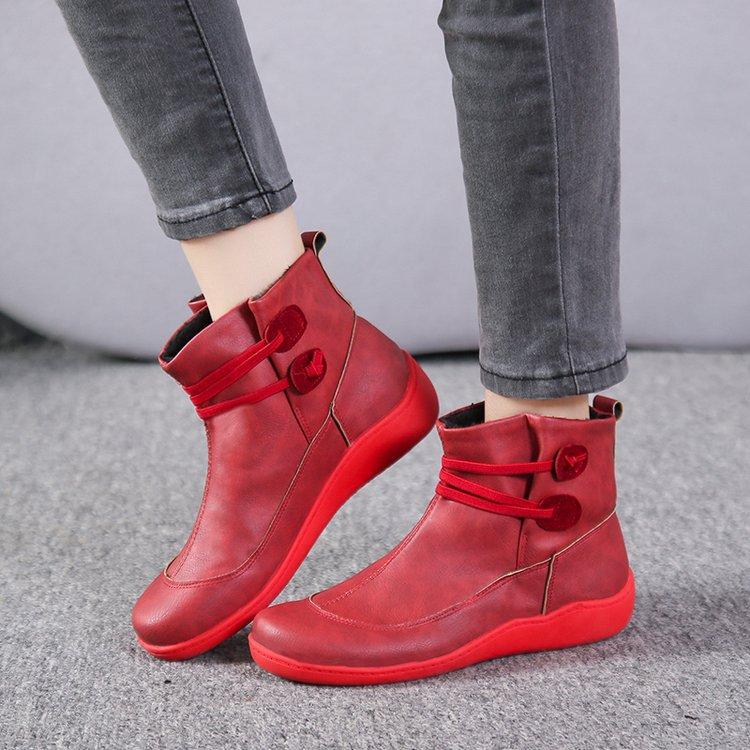 Women fashion elastic strap slip on short ankle boots