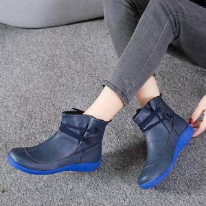 Women fashion elastic strap slip on short ankle boots