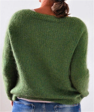 Plus Size Women Pullovers Solid Knitted Sweaters