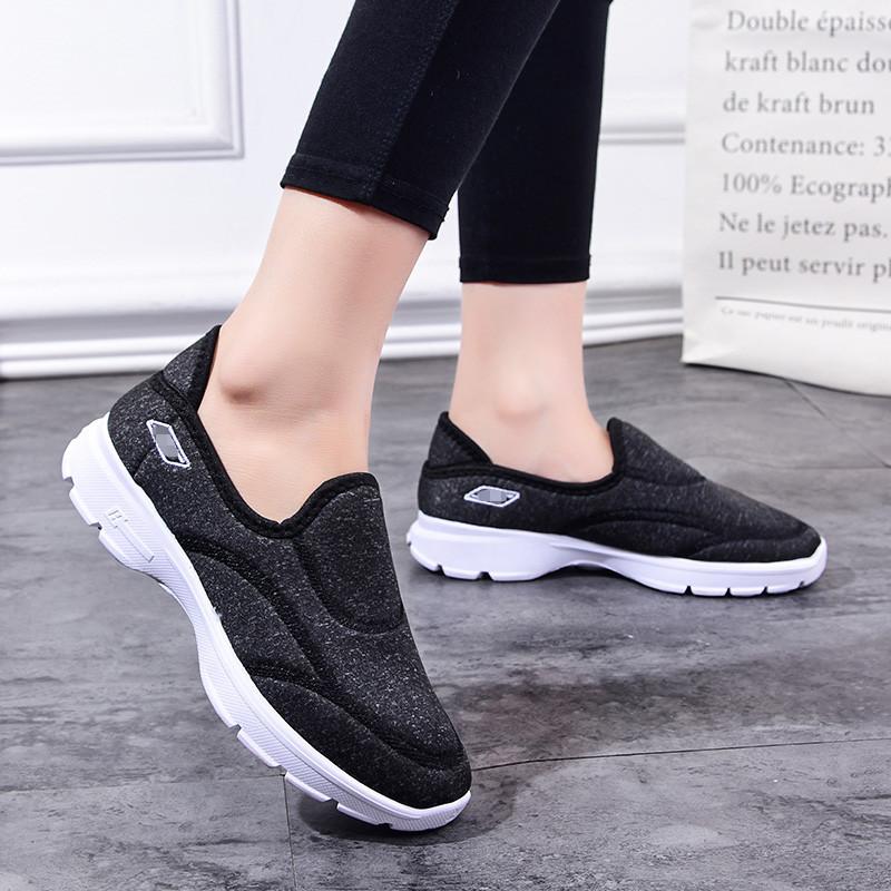 Women Walking Shoes Casual Slip On Comfy Sneakers - fashionshoeshouse