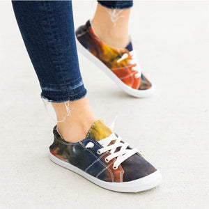 Women colorful summer outdoor casual slip on sneakers
