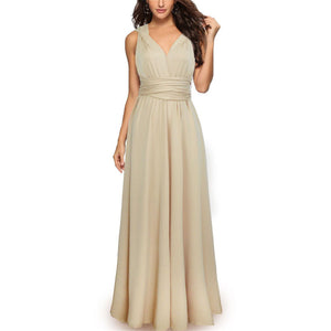 Sexy backless criss cross floor-length dress | evening gowns long prom dress