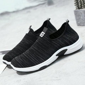 Women's knitting slip on sneakers comfortable shoes for walking