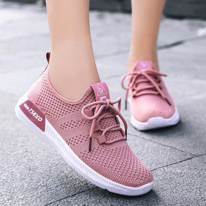 Women's breathable mesh sneakers casual comfort walking shoes