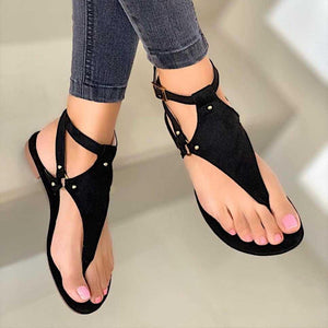 Women's flat ankle strap gladiator sandals