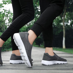 Women soft flat slip on best walking sneakers