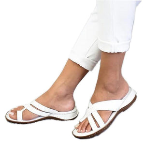 Women summer casual wedge peep toe slide sandals
