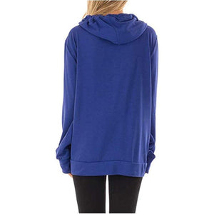 Women v neck pullover long sleeve fall winter sweatshirt