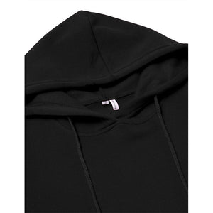 Women hooded drawstring long dressy tunic sweatshirts with pockets