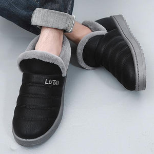 Women winter flat low heel ankle slip on snow boots