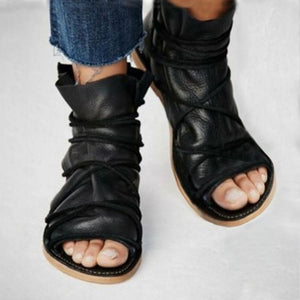 Women peep toe vintage rome gladiator sandals