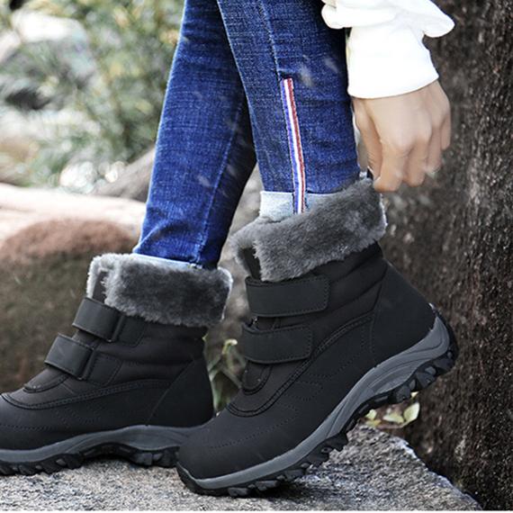 Women winter platform thick faux fur short snow boots