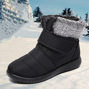 Women winter faux fur keep warm flat snow boots