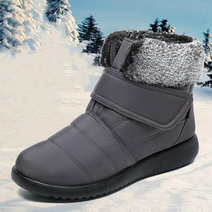 Women winter faux fur keep warm flat snow boots