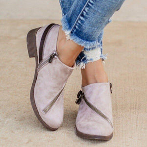 Women chelsea boots square heel belt martin boots