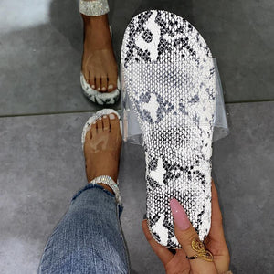 Women's clear strap arch support platform slides