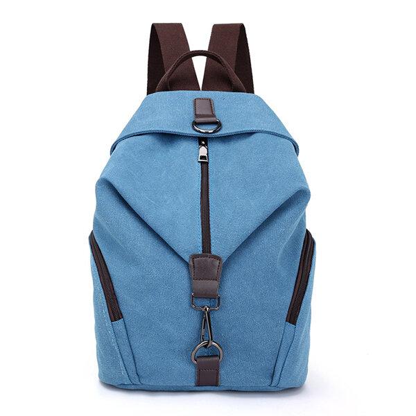 Casual Canvas Women Backpack Travel BackBag Large Capacity School Bag - Getcomfyshoes