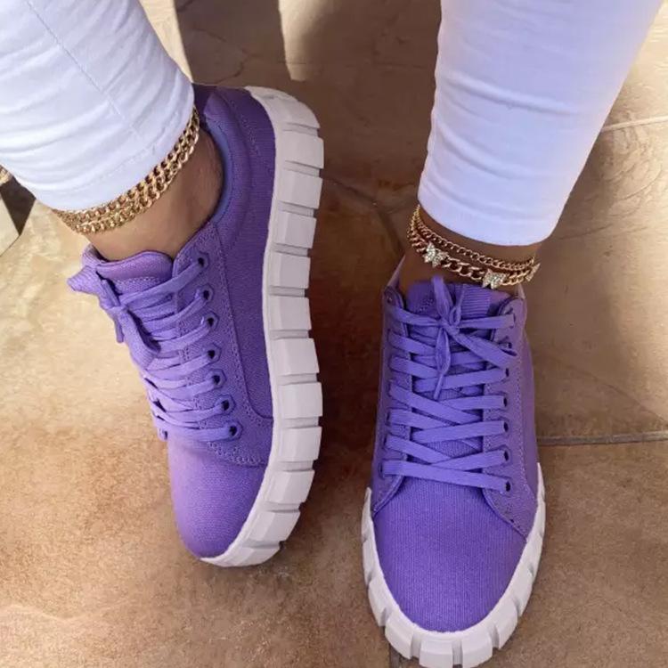 Women summer criss cross lace up chunky sneakers