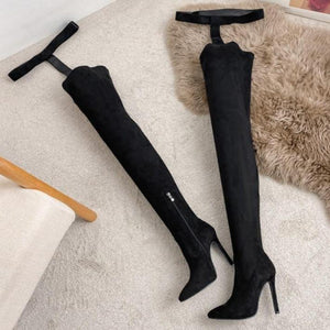 Women prom sexy stiletto high heel thigh high boots