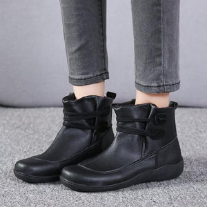 Women fashion elastic strap slip on short ankle boots