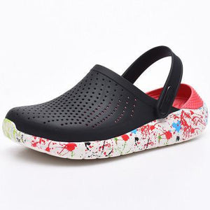 Women colorful platform clogs slide sandals quick dry summer water shoes